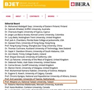 2023/04 Prof. Lin is invited to serve as the BJET Editorial Board
